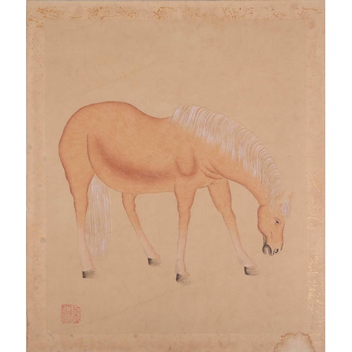 124 - Chinese School, after Lang Shining (Guiseppe Castaglon, Italian, 1688-1760) eight watercolour studie... 