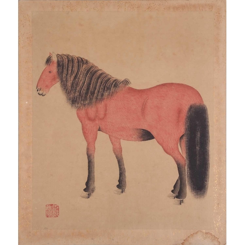 124 - Chinese School, after Lang Shining (Guiseppe Castaglon, Italian, 1688-1760) eight watercolour studie... 
