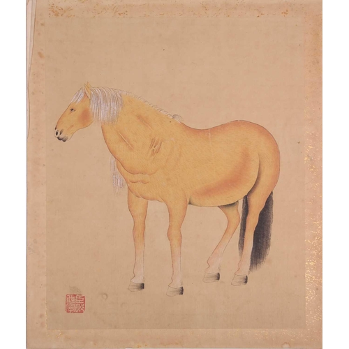124 - Chinese School, after Lang Shining (Guiseppe Castaglon, Italian, 1688-1760) eight watercolour studie... 