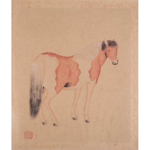 124 - Chinese School, after Lang Shining (Guiseppe Castaglon, Italian, 1688-1760) eight watercolour studie... 
