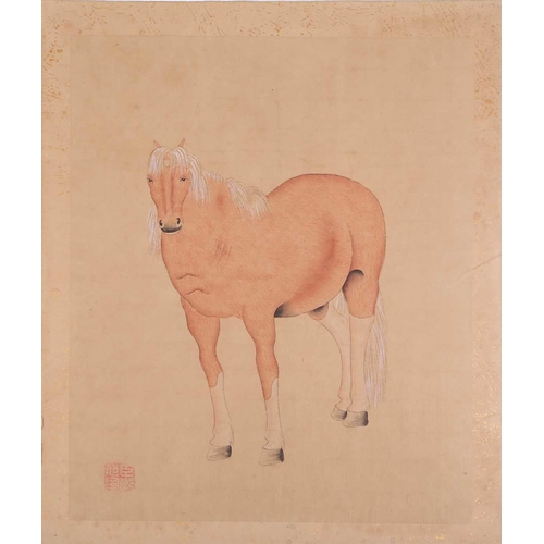 124 - Chinese School, after Lang Shining (Guiseppe Castaglon, Italian, 1688-1760) eight watercolour studie... 