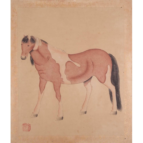 124 - Chinese School, after Lang Shining (Guiseppe Castaglon, Italian, 1688-1760) eight watercolour studie... 