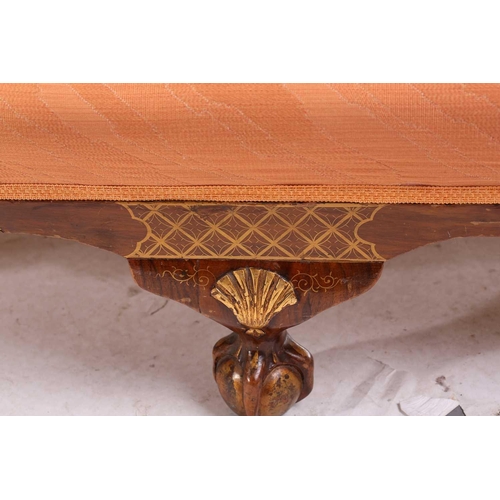 136 - An early 20th-century walnut and chinoiserie lacquer three-piece bergere lounge suite, probably 1920... 
