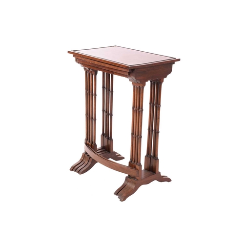 137 - A George III mahogany tray-topped night cupboard with a single drawer and sliding lower section, sup... 