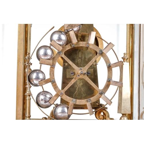 161 - An early 20th-century constant force, 'Ferris Wheel' tumbling ball compendium timepiece/ thermometer... 