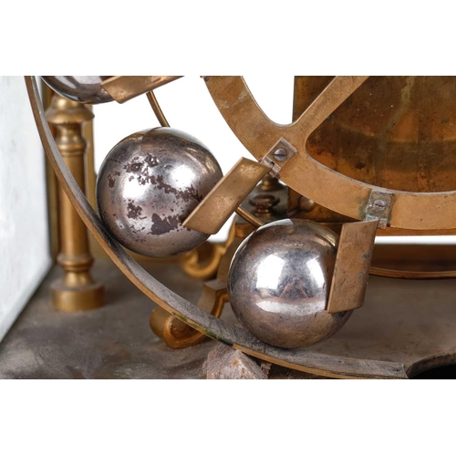 161 - An early 20th-century constant force, 'Ferris Wheel' tumbling ball compendium timepiece/ thermometer... 