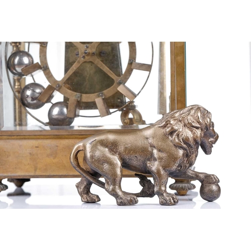 161 - An early 20th-century constant force, 'Ferris Wheel' tumbling ball compendium timepiece/ thermometer... 
