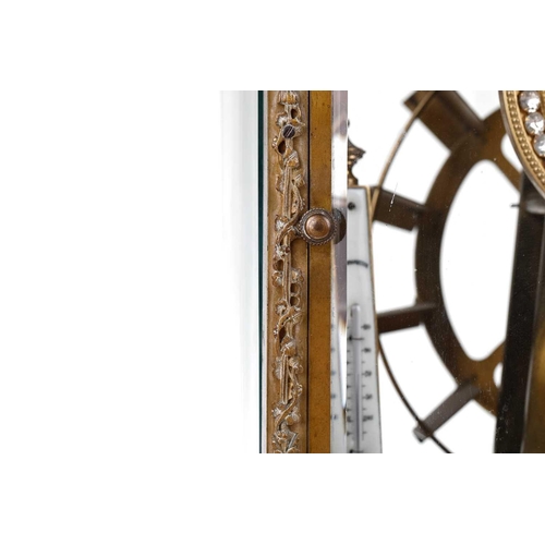 161 - An early 20th-century constant force, 'Ferris Wheel' tumbling ball compendium timepiece/ thermometer... 