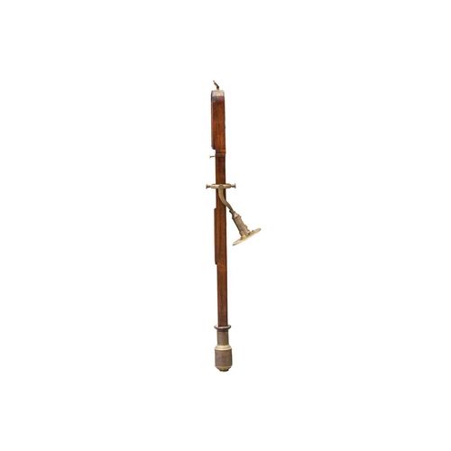 166 - A Victorian rosewood Marine stick barometer, an ivory label above the gauge reads 'Cairns, 13 Waterl... 