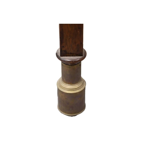 166 - A Victorian rosewood Marine stick barometer, an ivory label above the gauge reads 'Cairns, 13 Waterl... 