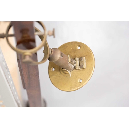 166 - A Victorian rosewood Marine stick barometer, an ivory label above the gauge reads 'Cairns, 13 Waterl... 