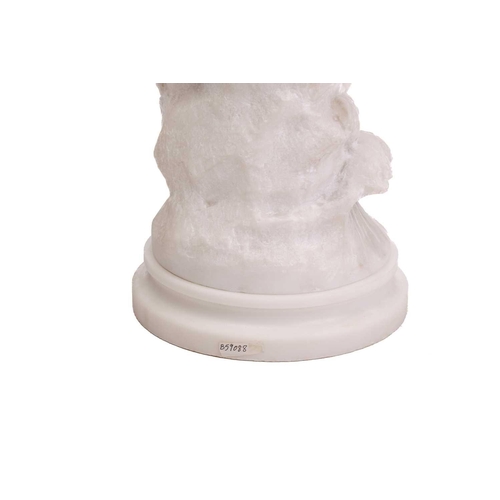 174 - Louis Auguste Moreau (French, 1834-1917); a large carved white marble figure of a 'cherubic' infant ... 