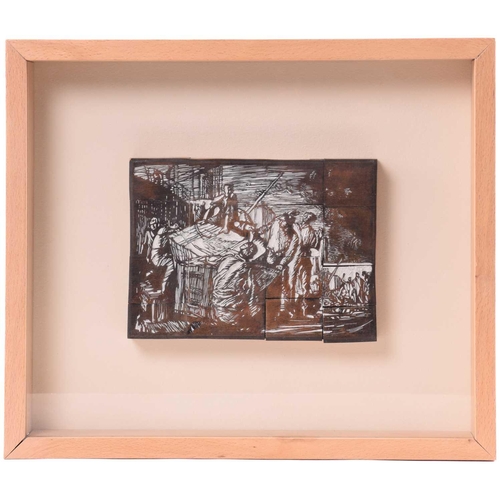 21 - † Frank Brangwyn (1867 - 1956), 'Bringing home the Christmas Goose', signed in pencil, etching, past... 