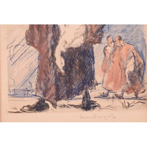 21 - † Frank Brangwyn (1867 - 1956), 'Bringing home the Christmas Goose', signed in pencil, etching, past... 