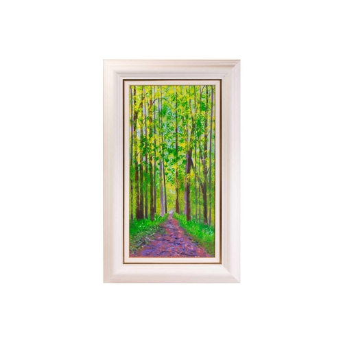 39 - † Gerry Defries (21st Century), 'North End, Hampstead', signed, acrylic on canvas, 100 x 50 cm, fram... 