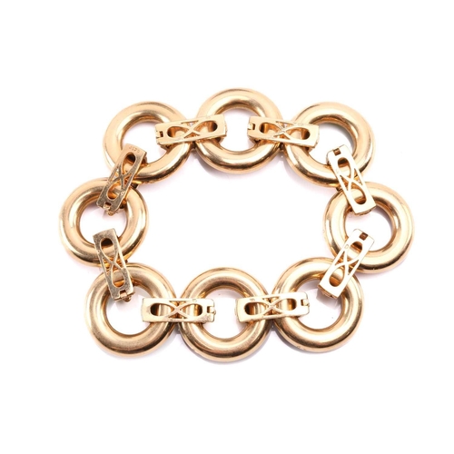 1 - A French multi-gemstone modular bracelet and earrings suite, by Ulmer et Cie circa 1960, designed as... 