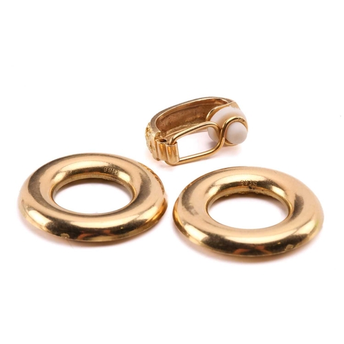 1 - A French multi-gemstone modular bracelet and earrings suite, by Ulmer et Cie circa 1960, designed as... 