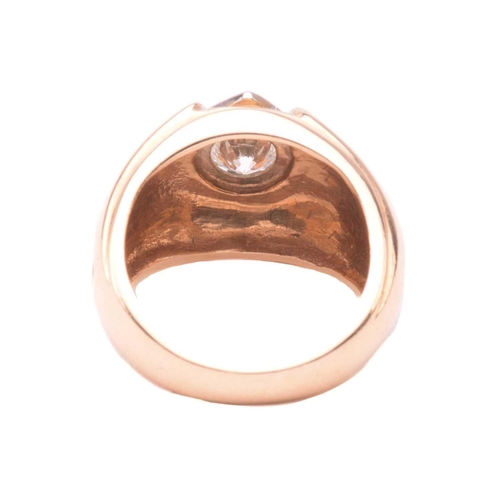 159 - A diamond solitaire ring, centred with a brilliant-cut diamond with an estimated weight of 0.62ct, p... 