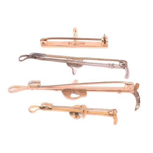 268 - A small collection of items, including two Swiss 935 ladies keyless fob watches with bar movements, ... 