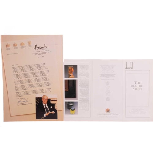 269 - Dunhill - collectors' lot comprising a lighter, a fountain pen and a watch; the Rollagas lighter wit... 