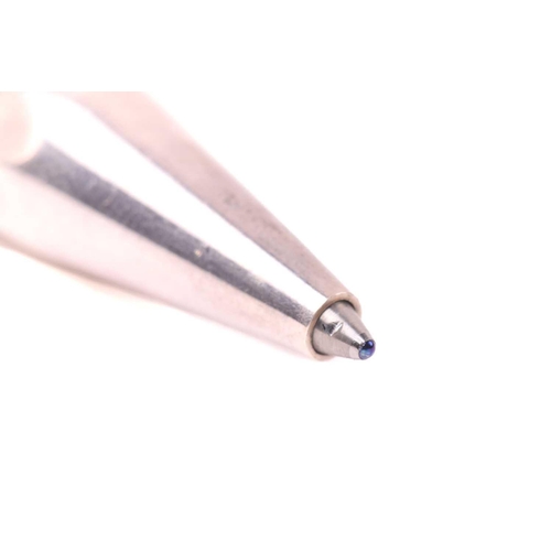 362 - A silver Montegrappa ballpoint pen with engraved decoration, with Italian and English control marks,... 