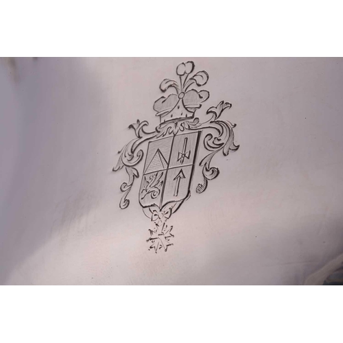 493 - Grosjean & Woodward for Tiffany & Co; a 19th-century circular silver rose bowl, of heavy inverted ba... 