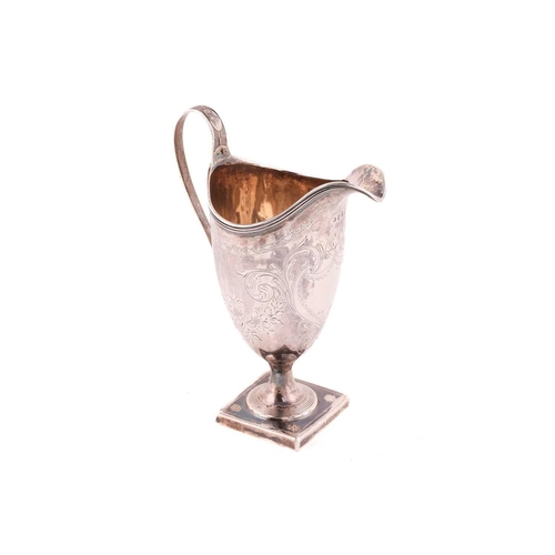 511 - A George III silver helmet cream jug, by the Bateman family (Peter, Ann & William Bateman), London 1... 