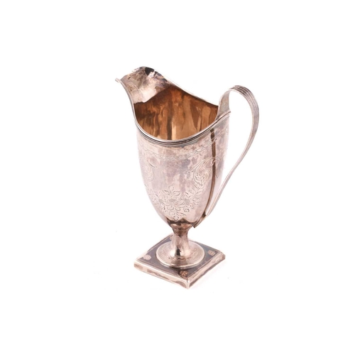 511 - A George III silver helmet cream jug, by the Bateman family (Peter, Ann & William Bateman), London 1... 