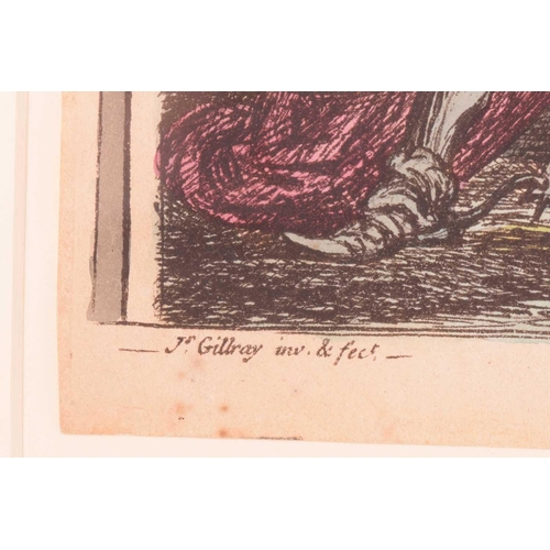 101 - After James Gillray (1786-1818), 'Dilettanti Theatricals - or a Peep at the Green Room - Vide Pic-Ni... 