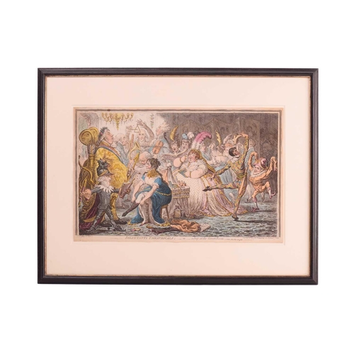 101 - After James Gillray (1786-1818), 'Dilettanti Theatricals - or a Peep at the Green Room - Vide Pic-Ni... 