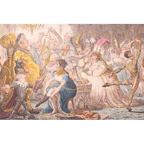 101 - After James Gillray (1786-1818), 'Dilettanti Theatricals - or a Peep at the Green Room - Vide Pic-Ni... 