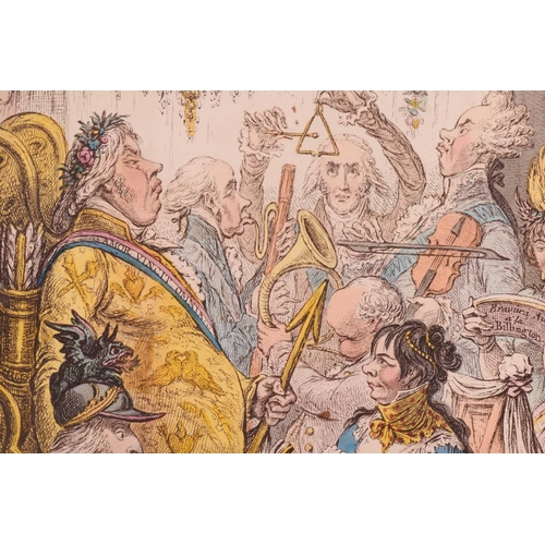 101 - After James Gillray (1786-1818), 'Dilettanti Theatricals - or a Peep at the Green Room - Vide Pic-Ni... 