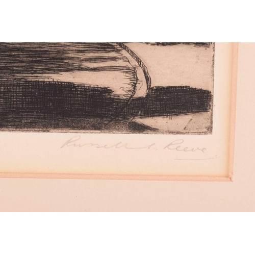 106 - † Russell Sidney Reeve (1895-1970), 'Joan of Arc's House', etching, pencil signed and titled, 21 cm ... 