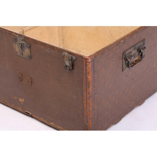 164 - An early 20th century Louis Vuitton trunk, the lid with a brass plaque inscribed 'Princess Victoria ... 