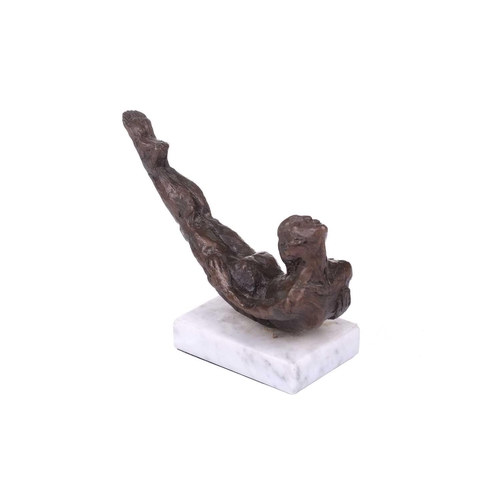 187 - † Janis Ridley (British, 20/21st century); an untitled patinated bronze figure of a nude female danc... 