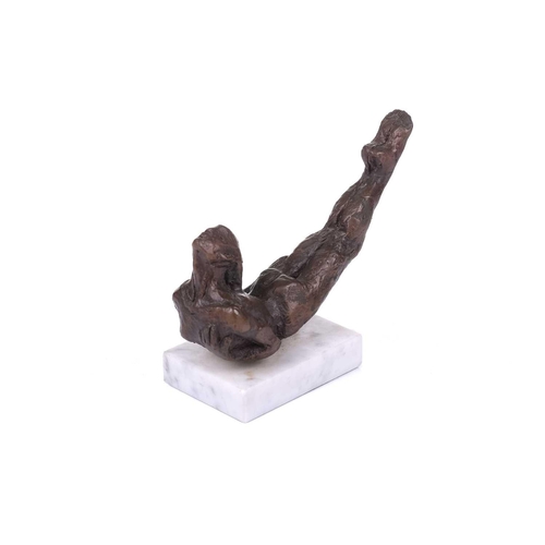 187 - † Janis Ridley (British, 20/21st century); an untitled patinated bronze figure of a nude female danc... 