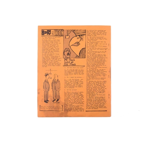 218 - Private Eye: The first edition Friday 25th October 1961 (vol. 1 no.1) printed on three sheets of ora... 