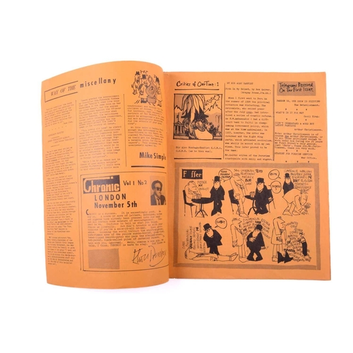 218 - Private Eye: The first edition Friday 25th October 1961 (vol. 1 no.1) printed on three sheets of ora... 