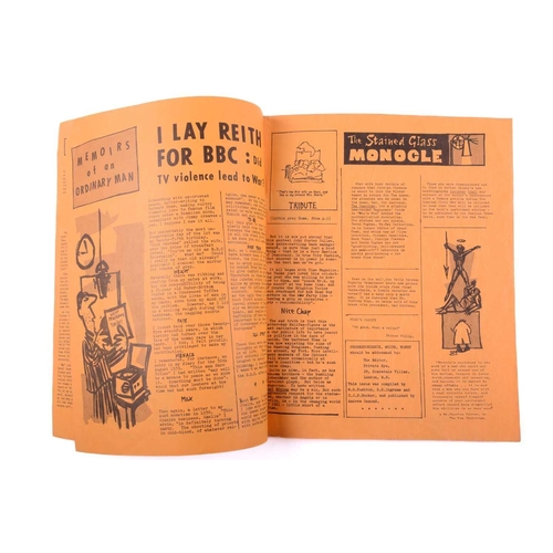 218 - Private Eye: The first edition Friday 25th October 1961 (vol. 1 no.1) printed on three sheets of ora... 