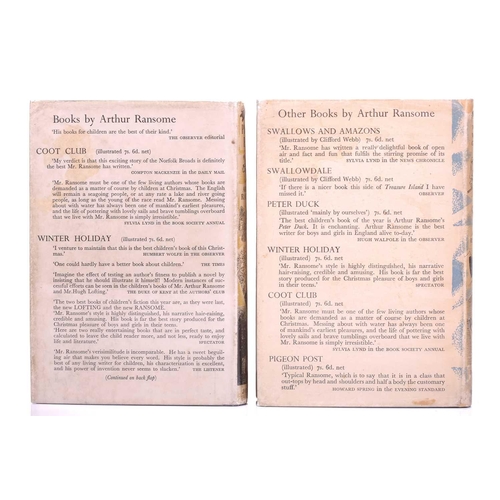 222 - Arthur Ransome, ten first edition novels published by Jonathan Cape from the Swallows and Amazons se... 