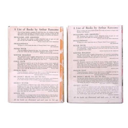 222 - Arthur Ransome, ten first edition novels published by Jonathan Cape from the Swallows and Amazons se... 