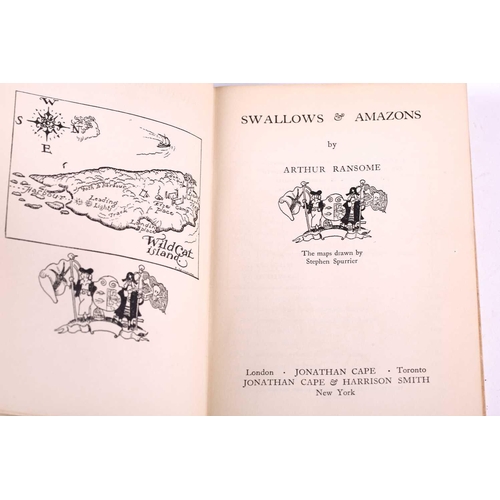 223 - Arthur Ransome, Swallows and Amazons, Jonathan Cape 1930, First Edition, with original dust cover an... 