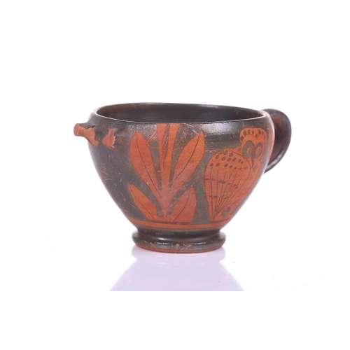 230 - An Athenian-style ritual cup, 4th century BC or later, decorated with the 