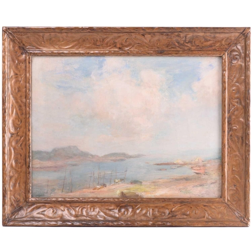 24 - Sir James Lawton Wingate (1846-1924), Coastal view, indistinctly signed, oil on canvas, 46 cm x 61 c... 