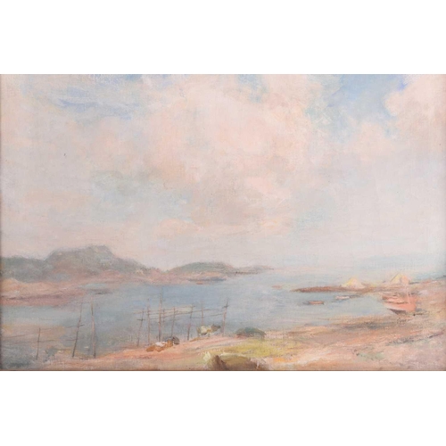 24 - Sir James Lawton Wingate (1846-1924), Coastal view, indistinctly signed, oil on canvas, 46 cm x 61 c... 