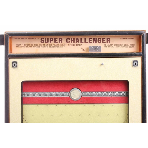 271 - A Bradmatic Super Challenger 'Penny Falls' arcade machine, mid-20th century, in apparent working ord... 