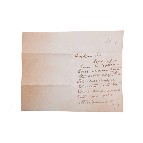 276 - Winston Churchill (1874-1965): an original hand-written letter, with envelope, to the doctor officia... 