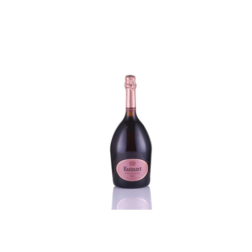 282 - A Magnum of Ruinart Brut Rose Champagne, 1.5lt, 12.5%, together with a Magnum of Pol Roger Brut Rese... 