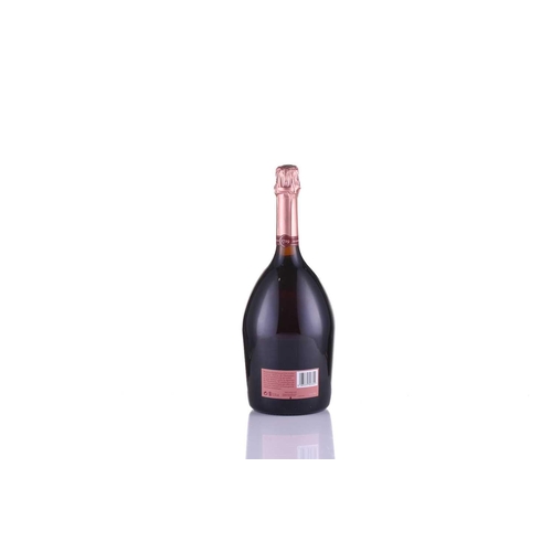 282 - A Magnum of Ruinart Brut Rose Champagne, 1.5lt, 12.5%, together with a Magnum of Pol Roger Brut Rese... 