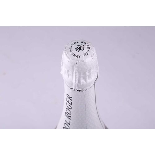 282 - A Magnum of Ruinart Brut Rose Champagne, 1.5lt, 12.5%, together with a Magnum of Pol Roger Brut Rese... 